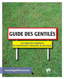 Guide Des Gentilés
