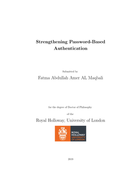 Phd Thesis-Fatma Abdullah AL Maqbali: Strengthening Password