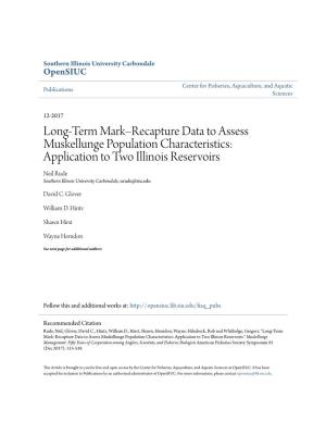 Long-Term Mark–Recapture Data to Assess Muskellunge