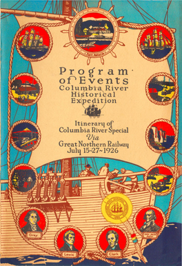 Program of Events: Itinerary of Columbia