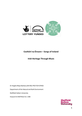 1 Ceoltóirí Na Éireann – Songs of Ireland Irish Heritage Through Music
