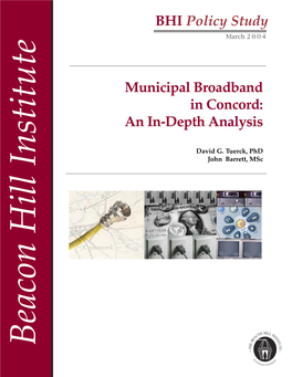 Municipal Broadband in Concord: an In-Depth Analysis
