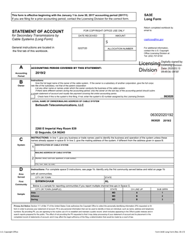 Licensing Division for the Correct Form