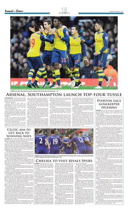 Arsenal, Southampton Launch Top-Four Tussle