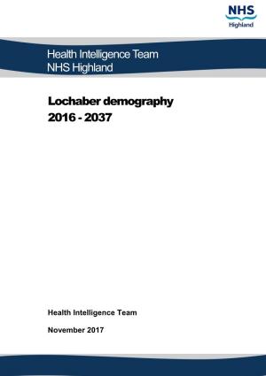 Lochaber Demography 2016-2037