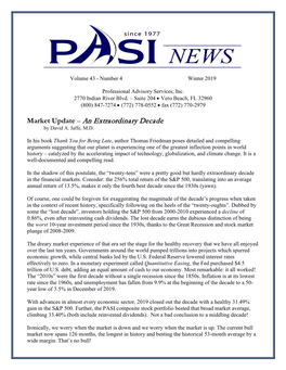 PASI News Winter 2019