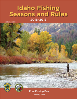 Idaho Fishing Seasons and Rules 2016–2018 3Rd Edition 2018
