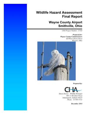 Wildlife Hazard Assessment Final Report