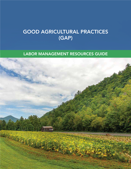 Good Agricultural Practices (Gap)