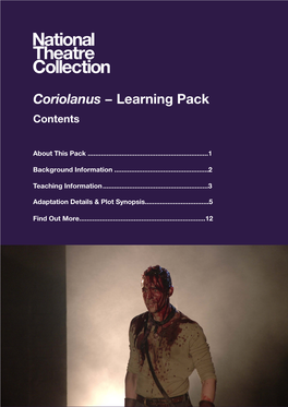 Coriolanus − Learning Pack Contents
