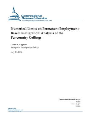 Per-Country Limits on Permanent Employment-Based Immigration