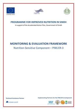 PINS ER-3 Monitoring & Evaluation Framework