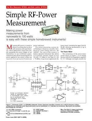 Simple RF-Power Measurement