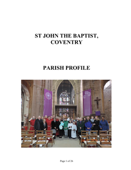 St John the Baptist, Coventry Parish Profile