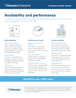 Availability and Performance