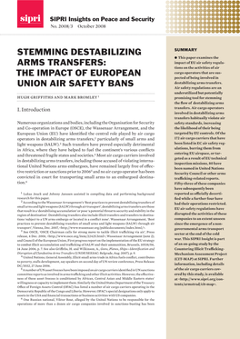 The Impact of European Union Air Safety Bans