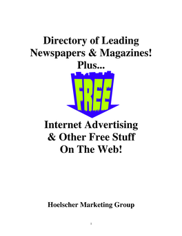 Directory of Leading Newspapers & Magazines!