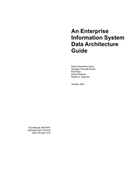 An Enterprise Information System Data Architecture Guide