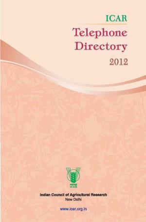 Icar Telephone Directory 2012