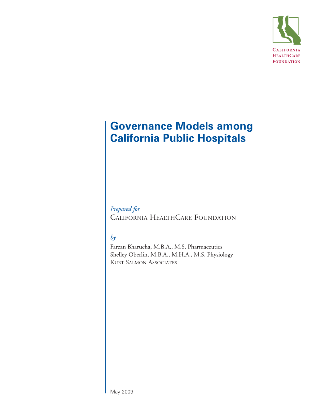 Governance Models Among California Public Hospitals