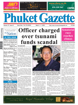 Officer Charged Over Tsunami Funds Scandal