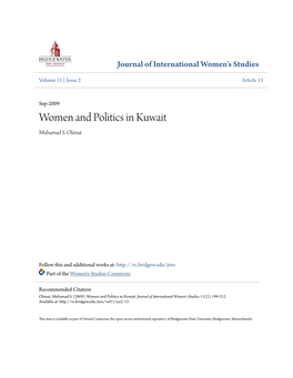 Women and Politics in Kuwait Muhamad S