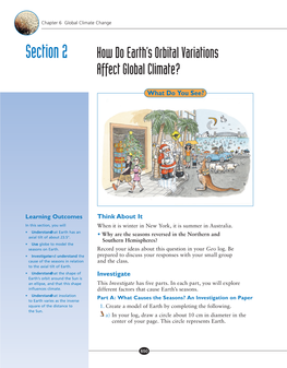 Section 2 How Do Earth's Orbital Variations Affect Global Climate?