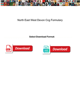 North East West Devon Ccg Formulary