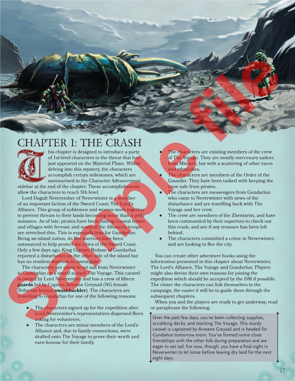 Chapter 1: the Crash