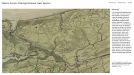 Natural Streams Entering Combined Sewer Systems Geoffrey Lenat Design Research Fall 2014