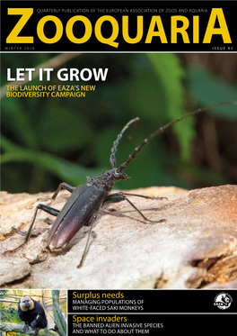 Let It Grow the Launch of Eaza’S New Biodiversity Campaign