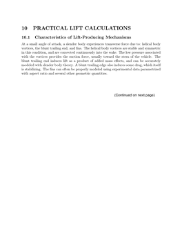 10 Practical Lift Calculations