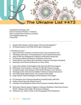 The Ukraine List #473