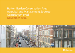 Hatton Garden Conservation Area Appraisal and Management Strategy