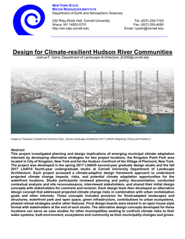 Design for Climate-Resilient Hudson River Communities Joshua F