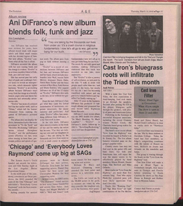 Ani Difranco's New Album Blends Folk, Funk and Jazz