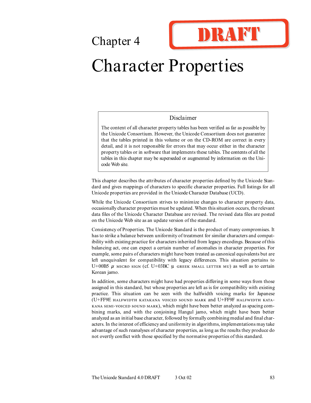 Character Properties 4