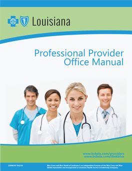 Professional Provider Office Manual