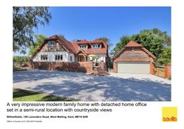 A Very Impressive Modern Family Home with Detached Home Office Set in a Semi-Rural Location with Countryside Views