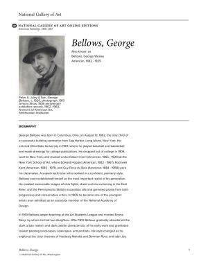 Bellows, George Also Known As Bellows, George Wesley American, 1882 - 1925