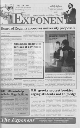 Board of Regents Approves University Proposals