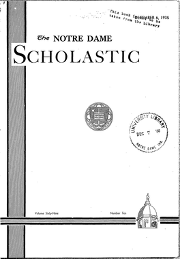 Notre Dame Scholastic, Vol. 69, No. 10