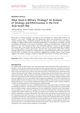 What Good Is Military Strategy?
