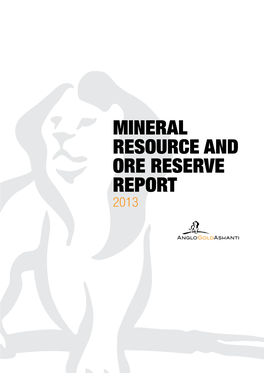 Mineral Resource and Ore Reserve