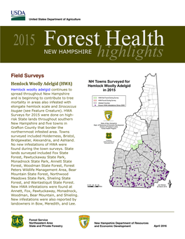 2015 New Hampshire Forest Health Highlights