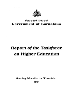 The Tasl^Orce on Higher Education