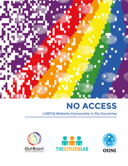 NO ACCESS LGBTIQ Website Censorship in Six Countries