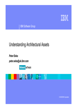 Understanding Architectural Assets