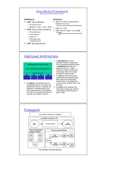 High Level Architecture Framework