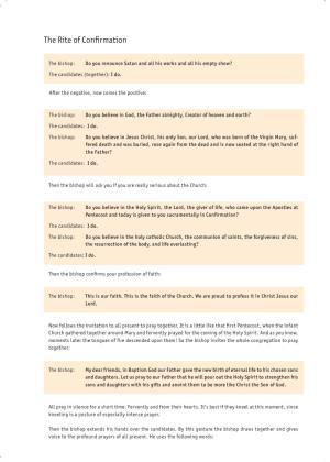 Work Sheet on the Rite of Confirmation.Pdf